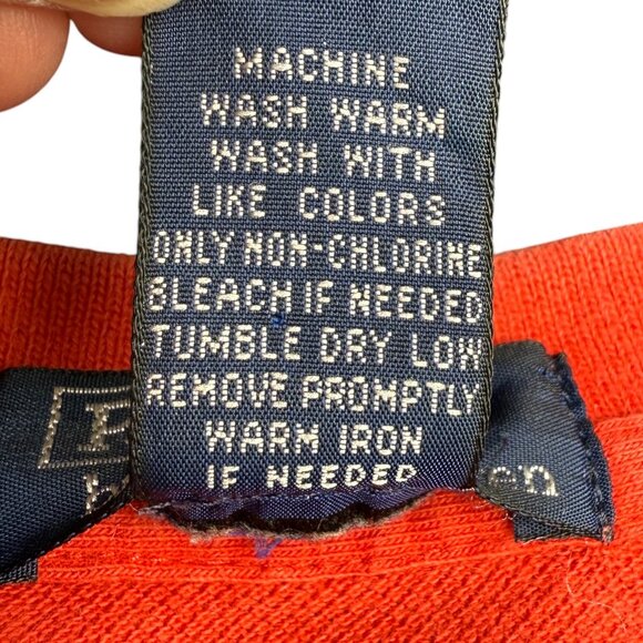 Boys' POLO by RALPH LAUREN Cotton Mesh‎ Long Sleeve Polo Red | Size 18 months - Picture 8 of 9